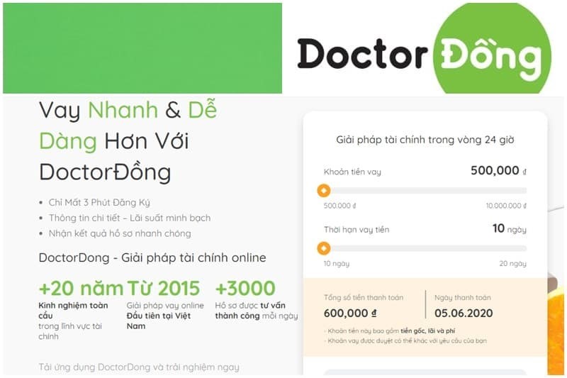 Doctor Đồng - vay tiền online không cần gặp mặt chuyển tiền qua ngân hàng